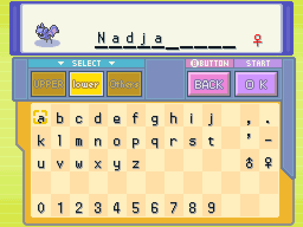 Naming the Zubat: Nadja