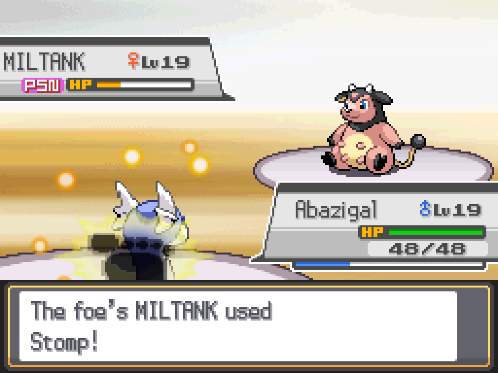 The foe's Miltank used Stomp!