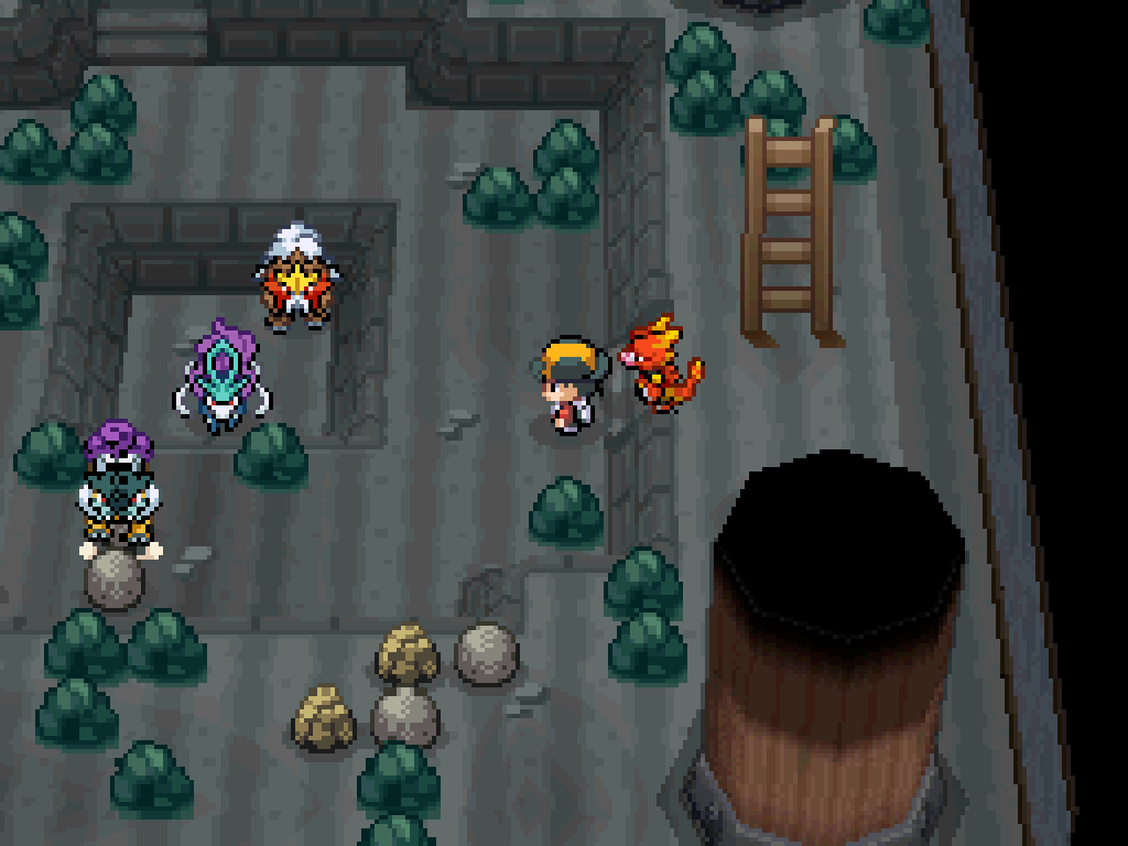 Raikou flees the Burned Tower.