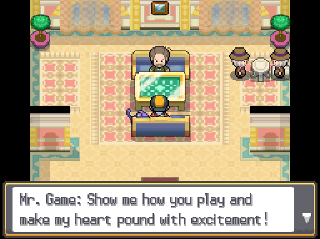 Mr. Game: Show me how you play and make my heart pound with excitement!