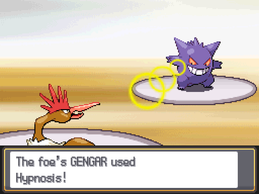 The foe's Gengar used Hypnosis!