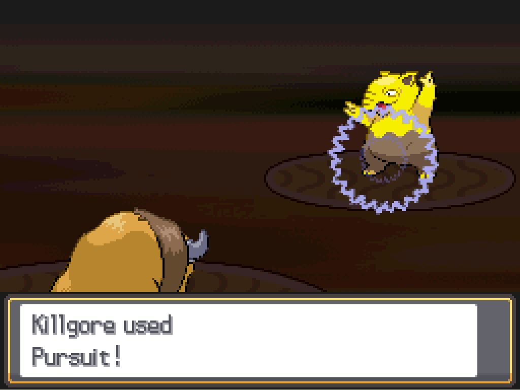 Killgore used Pursuit!