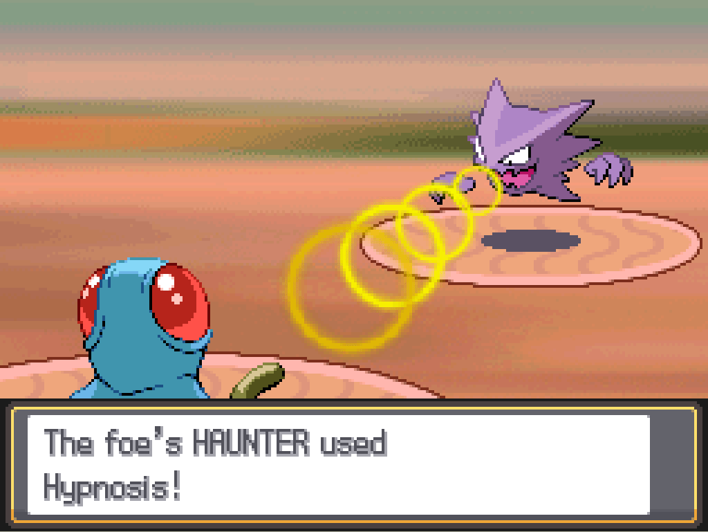 The foe's Haunter used Hypnosis!