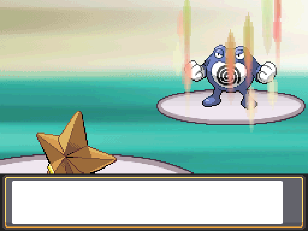 Poliwrath charges up Focus Punch.