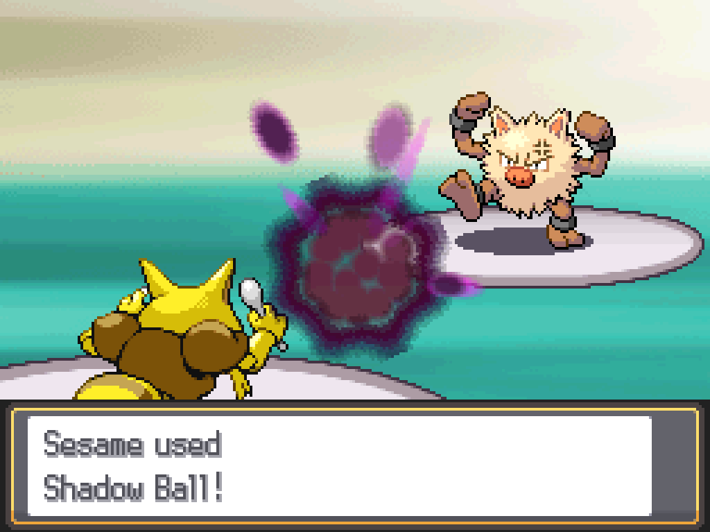 Sesame used Shadow Ball!