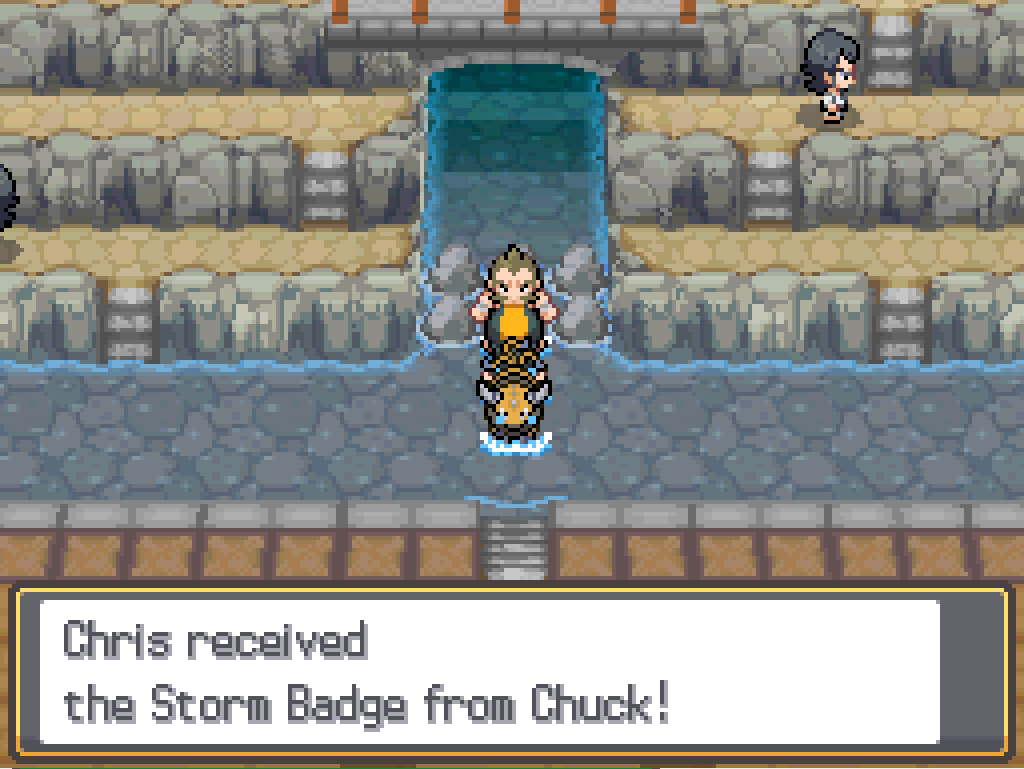 Chris received the Storm Badge from Chuck!