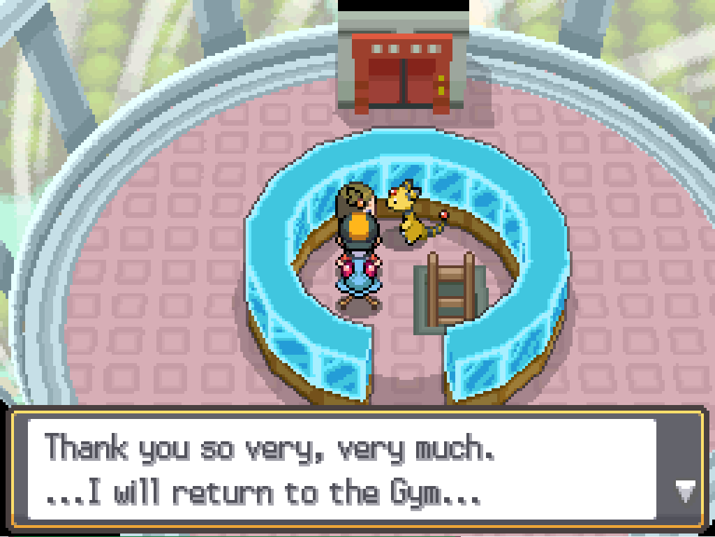 The room is now brightly lit. Jasmien: Thank you so very, very much. ...I will return to the Gym...