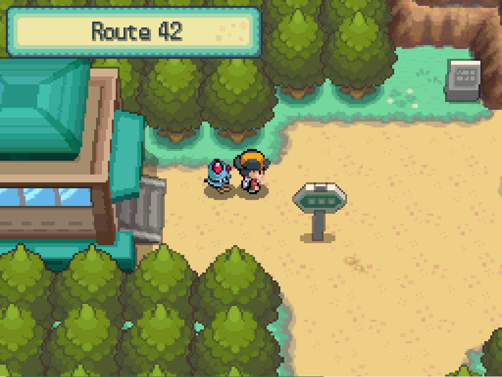 Stepping onto route 42.