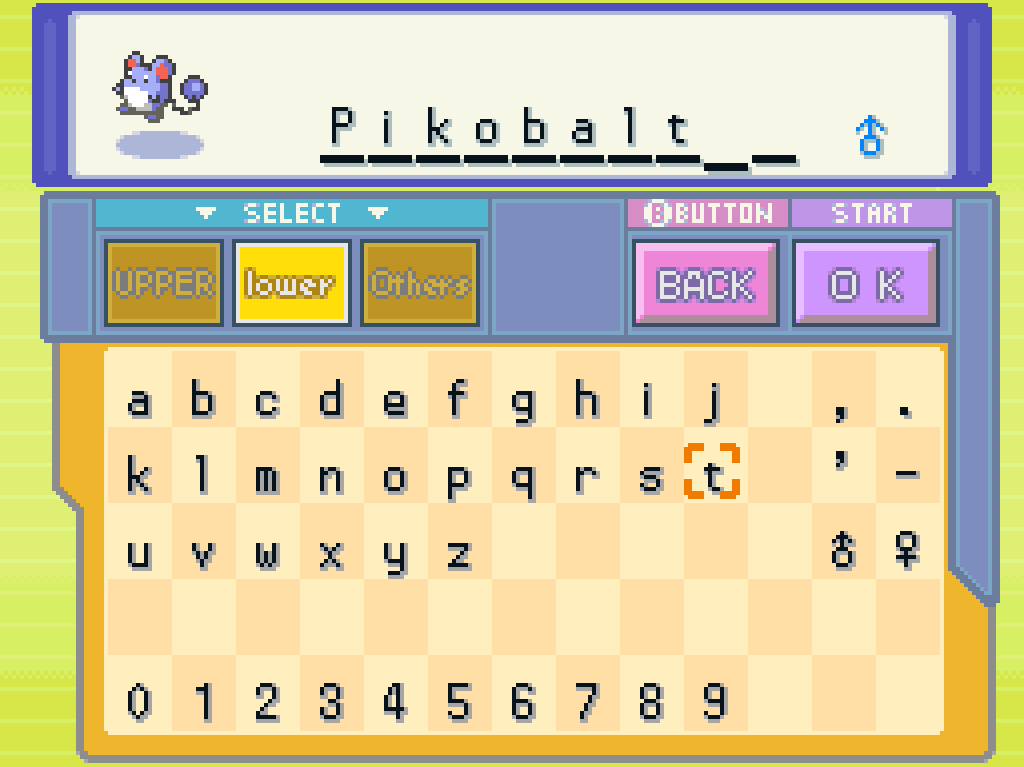 Naming Marill: Pikobalt