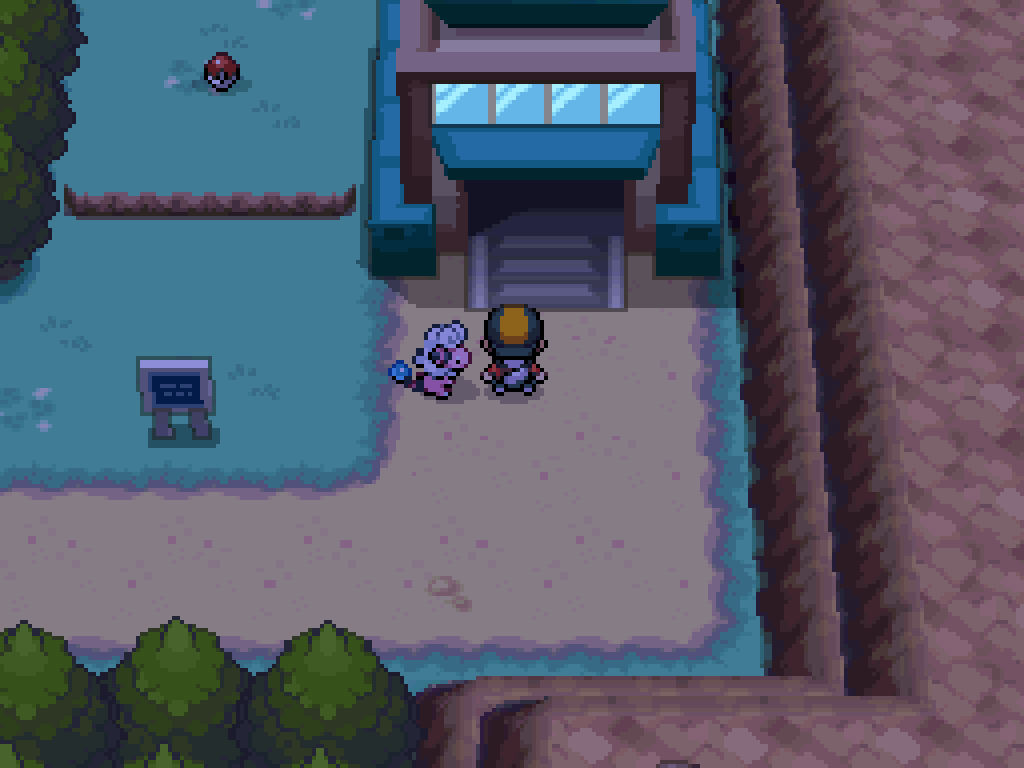 Standing outside a gatehouse on route 43.