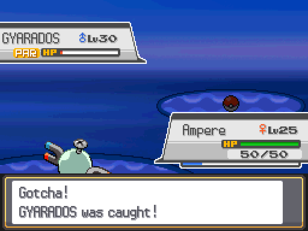 Gotcha! Gyarados was caught!