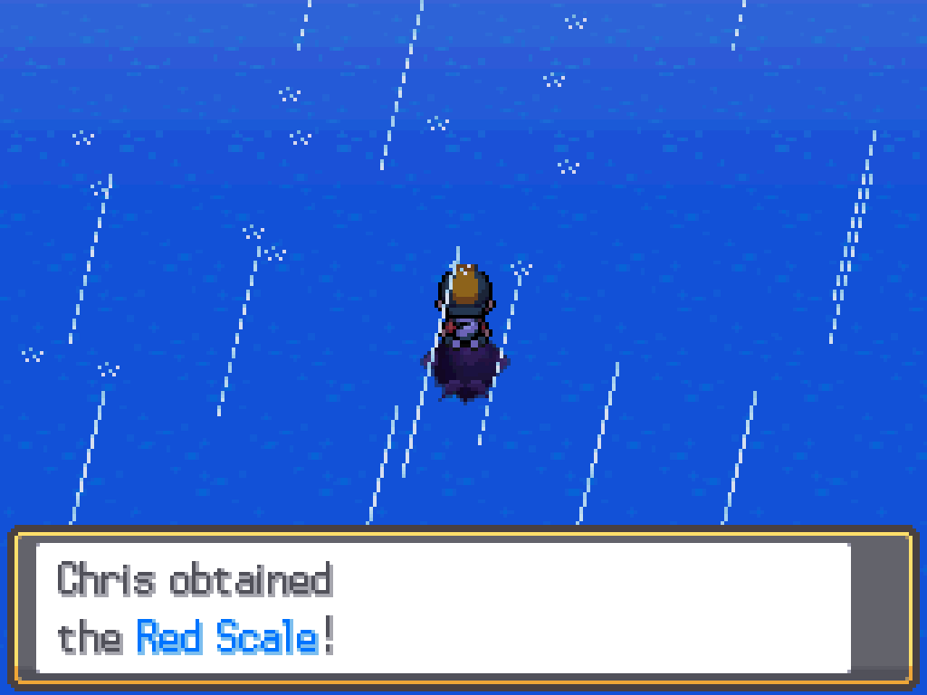 Chris obtained the Red Scale!